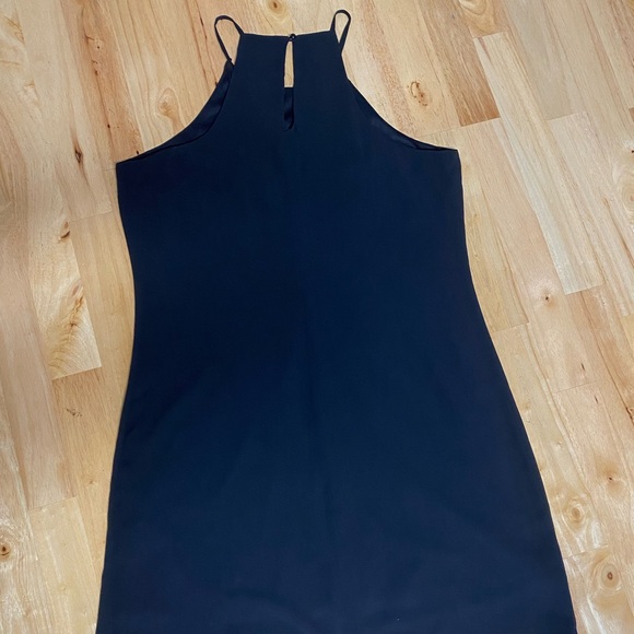 BCX keyhole spaghetti strap black shift dress - Picture 6 of 11